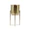 CosmoLiving by Cosmopolitan Gold Metal Glam Planter Set